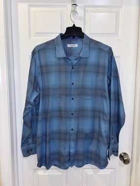 Tommy Bahama Men's Pocora Plaid Button Down Prima Cotton  shirt SZ XXL